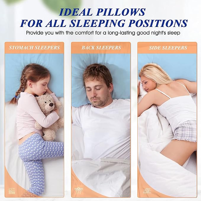 MZOIMZO Bed Pillows for Sleeping- Standard Size, Cooling Hotel Quality - Image 6