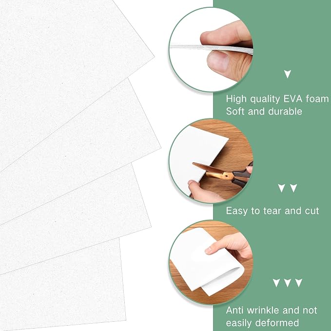 Innconee 20 Pcs 3mm Embroidery Foam EVA Foam Sheets - Image 4