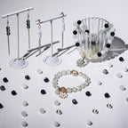 XSEINO About 1200PCS 6mm Glass Beads Bracelet Making Kit, 24 Assorted Black and - Image 3