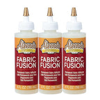Aleene's Fabric Fusion Glue 4 oz 3-Pack, Permanent and Washable Adhesive by Aleenes