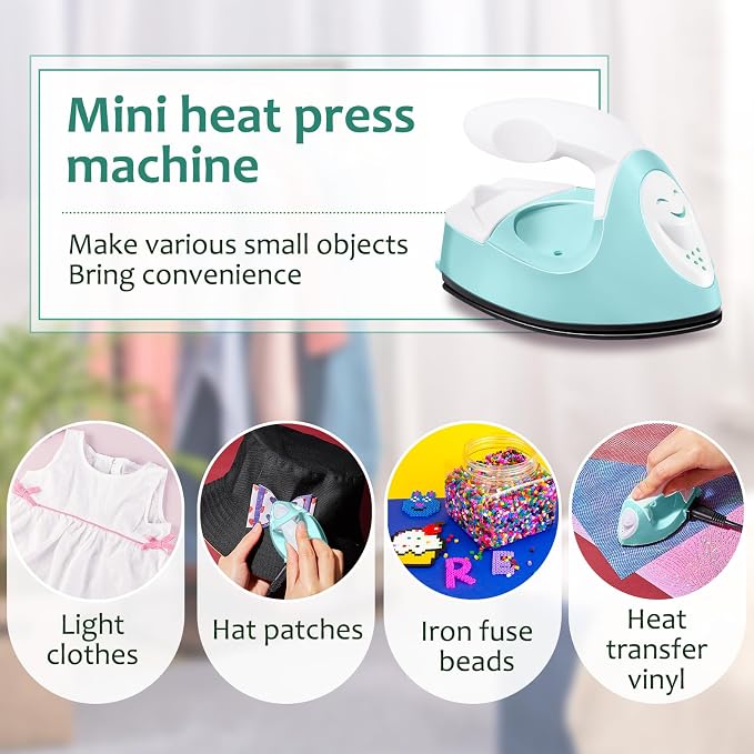 Honoson Mini Craft Iron Mini Heat Press Small Iron 3.93 x 2.36 x 2.76 in - Image 5