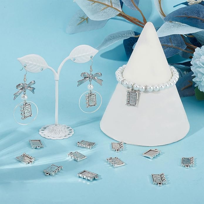 SUNNYCLUE 1 Box 80Pcs Book Charms Inspirational Message Graduation Book Charm - Image 4
