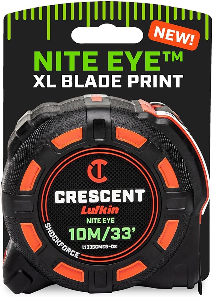 Crescent Lufkin 10 Meter / 35 Ft. SHOCKFORCE NITE EYE Tape Measure | by Unknown