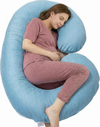 1 MIDDLE ONE Pregnancy Pillow, C Shaped Full Body Pillow by 1MIDDLEONE