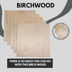 Baltic Birch Basswood Sheets 1/8'', Craft Wood 10 Pack - Image 7