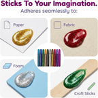 Tassel Toppers Non Toxic Washable Glitter Glue Stick Set, Quick Drying Color - Image 6