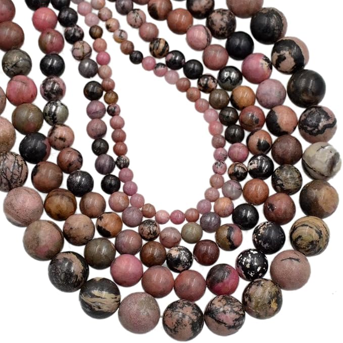 AD Beads Natural Gemstone Round Loose Beads 15" by ADBeads