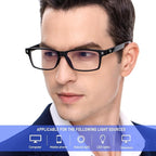 ANYLUV Blue Light Glasses Men Woman, Eye Strain Relief Eye Protection - Image 2