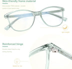 Madison Avenue TR90 Blue Light Blocking Glasses Anti Eyestrain UV Glare Blue - Image 3