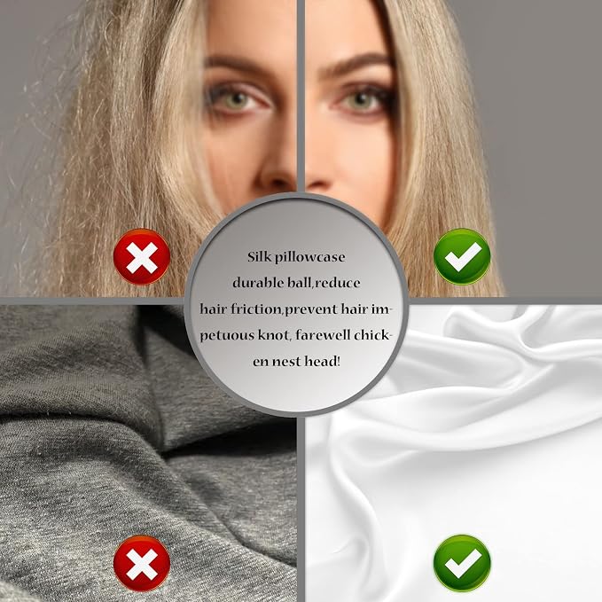 Silk Pillow Cases 2 Pack, Soft Breathable and Sliky Queen Size Pillow Cases Set - Image 5