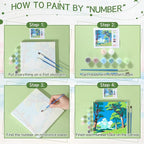 Nezyo 12 Sets Paint by Numbers Kit - Image 4