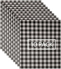 FUNKAKA Heat Transfer Vinyl HTV Black White Buffalo Plaid by FUNKAKA