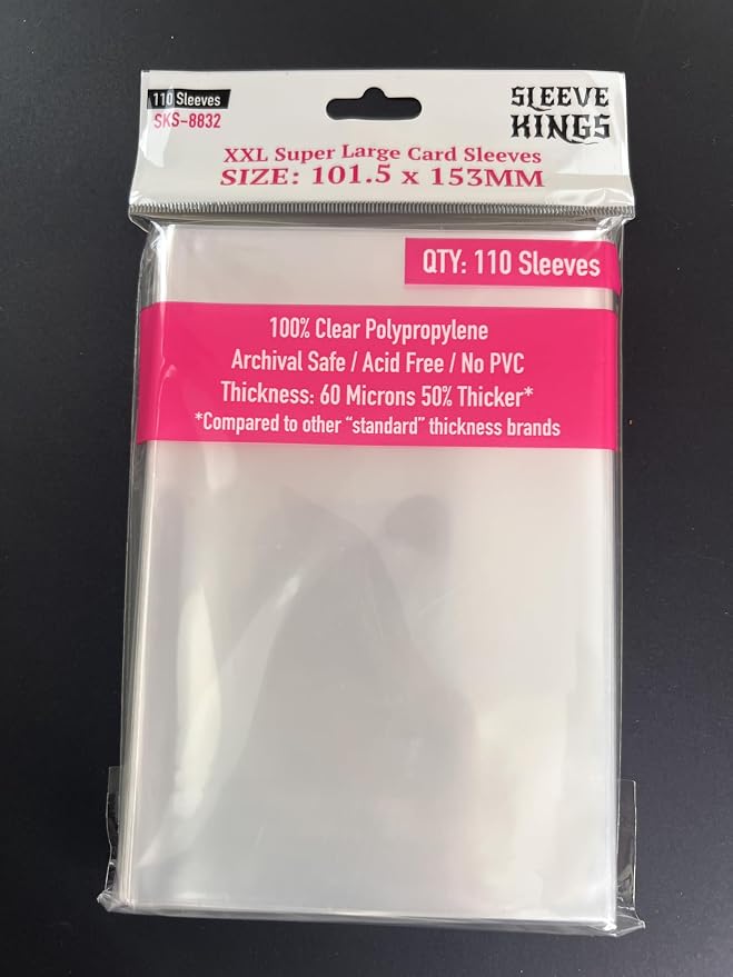 Sleeve Kings XXL Super Large Card Sleeves 101.5 X 153 mm - Image 2