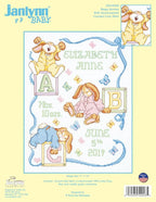 Janlynn 242077 Sleepy Bunnies Sampler Counted Cross Stitch Kit - Image 2