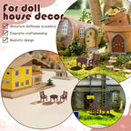 Garneck 4Sets Miniature Dollhouse Furniture Set: Dollhouse Kitchen Table and - Image 8