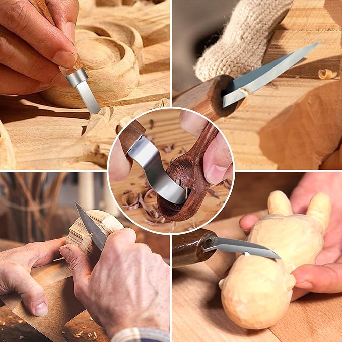 Tekchic Wood Carving Kit Deluxe-Whittling Knife, Wood Carving Knife Set - Image 2
