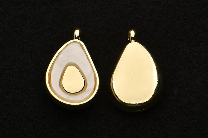 Pack of 20 Shell Charms Gold Plated Pendants Color Retention Pendants - Image 2