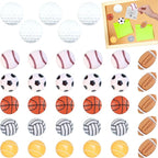 35 Pack Sport Ball Push Pins Basketball Baseball Football Tennis Thumb Tacks by Unknown