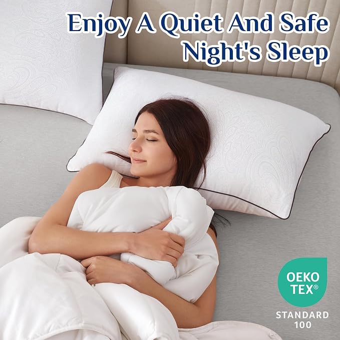 JOLLYVOGUE King Size Pillows for Sleeping, Soft and Supportive Bed Pillows - Image 4
