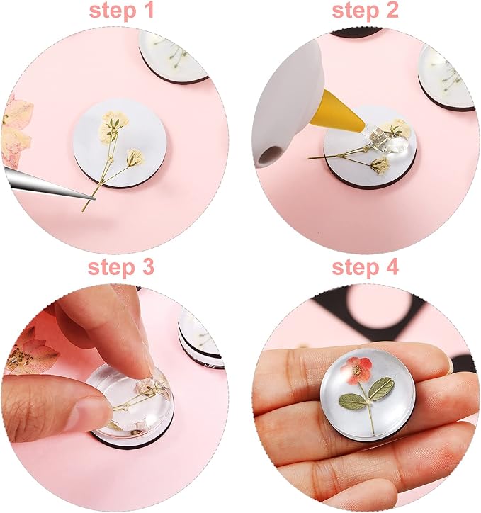 72 Pieces Round Craft Magnets Glass Ceramic Ferrite Magnet - Image 3