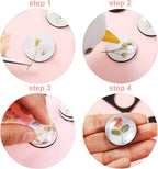 72 Pieces Round Craft Magnets Glass Ceramic Ferrite Magnet - Image 3