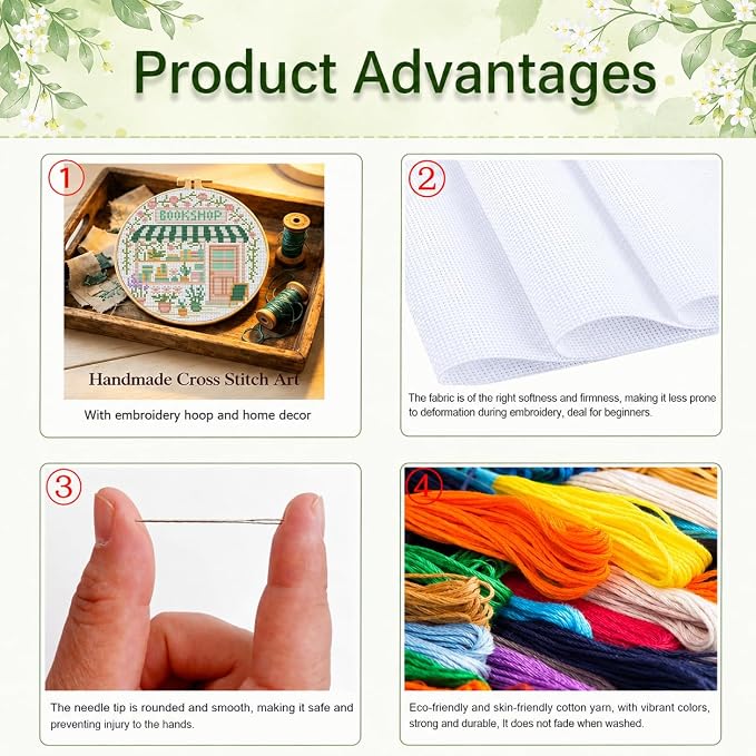 VIGEGU Bookstore Stamped Cross Stitch Kits - Image 4