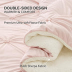 BEDELITE Pintuck Fluffy King Size Comforter Set - Image 5