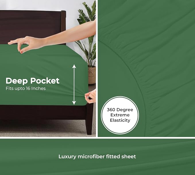 Royale Linens Fitted Sheet Twin XL - Image 3