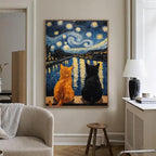 RYMILIE Cat Diamond Art Kits for Adults-Starry Night Diamond Painting Kits for - Image 3