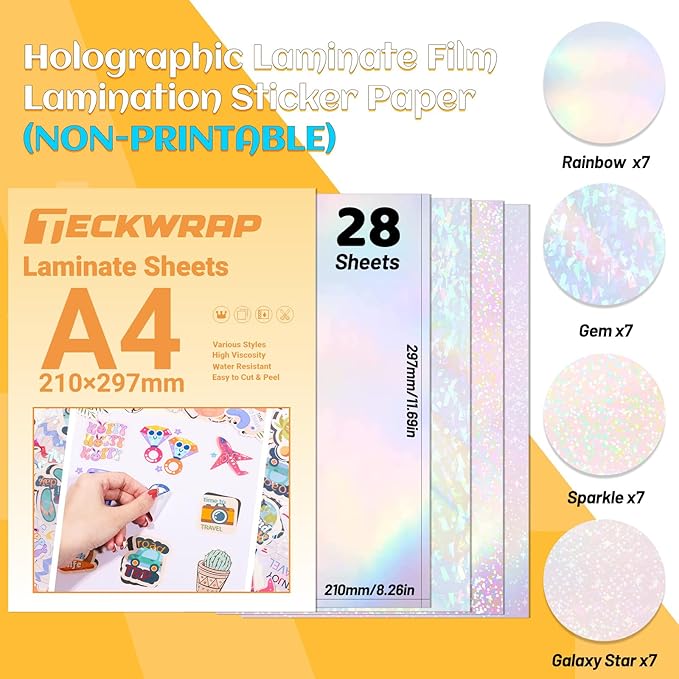 TECKWRAP Holographic Laminate Sheets - Image 2