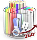 Absonic Pencil Holder for Kids, 360 Rotating Pen Holder for Desk Organizer and by Absonic