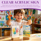 Bercoor 5 Pack 4x6 Inch Blank Clear Acrylic Sign - Image 5