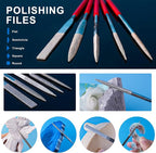 LET'S RESIN Polishing Kit, Resin File Kit, Polishing Strips&Blocks, Wooden Brush - Image 4