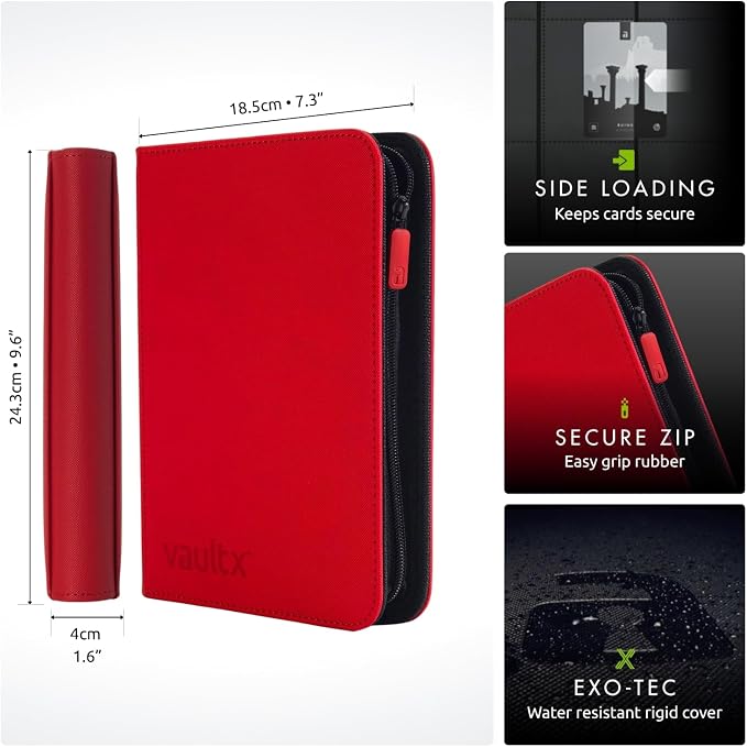 Vault X 4 Pocket Zip Trading Card Binder 160 Cards Exo-Tec | Holds 160 - Image 2