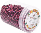Mandala Crafts 6mm Cup Holographic Maroon Sequins - Image 4