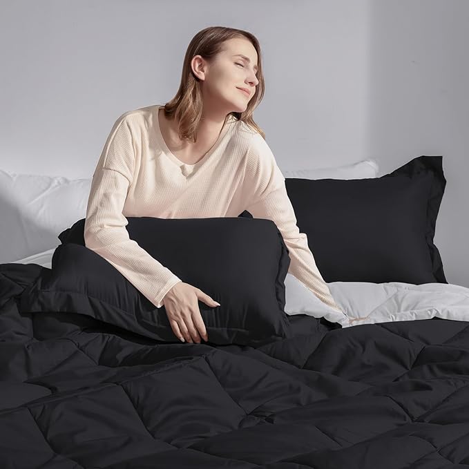 Basic Beyond California King Comforter Set, 1 Comforter 104"x96" and 2 Pillow - Image 7