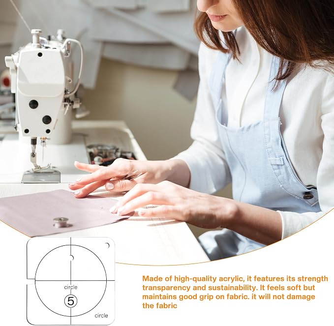 14 PCs Free Motion Quilting Template Set Includes 11 Quilting Templates 3mm - Image 6