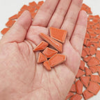 200g Ceramic Mosaic Tiles for Crafts, Irregular Stained Ceramic 0.2"x0.8" - Image 3