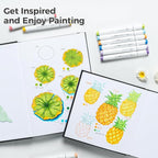 Ohuhu Sketchbook Marker Paper Pad: 2 Pack 8.3"x8.3"&8.3"x11.7" Art Sketch Book - Image 3