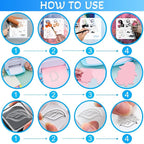 Flowers Clear Stamps and Dies for Card Making Layering Coloring Stencil Set - Image 4