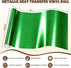 Green Metallic Heat Transfer Vinyl Roll - Image 6