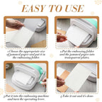 Geiserailie 1 Pcs Embossing Folders 2d/3D Embossing Machine Template Paper Card - Image 3
