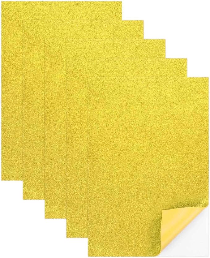 MECCANIXITY 5 Sheets Yellow Shiny Foam Sheets by MECCANIXITY