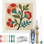 FREEBLOSS DIY Flowers Punch Needle Kit by FreeandCreativeCraftsArt