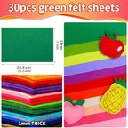 IOOLEEM Green Felt Sheets - Image 2