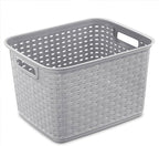 Sterilite 6-Pack Tall Weave Basket, Woven Plastic Storage Baskets - Image 8