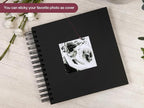 potricher 8 x 8 Inch DIY Scrapbook Photo Album 80 Pages Thick Kraft Blank Black - Image 2