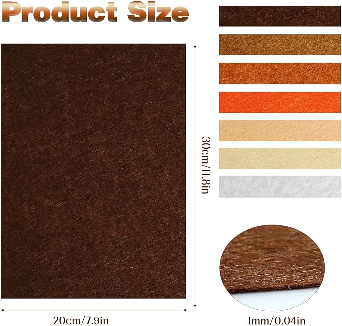 Felt Fabric Sheets 8 x 12 Inches, Soft Felt Paper - Image 5