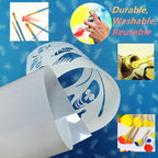 BANLTRE 18"x48" 5 Pieces Frosted Blank Stencil Translucent Acetate Mylar - Image 5