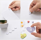 8 Sheets Foam Dots Squares, Adhesive 3D Foam Squares, 2 Sizes, Scrapbook | - Image 4